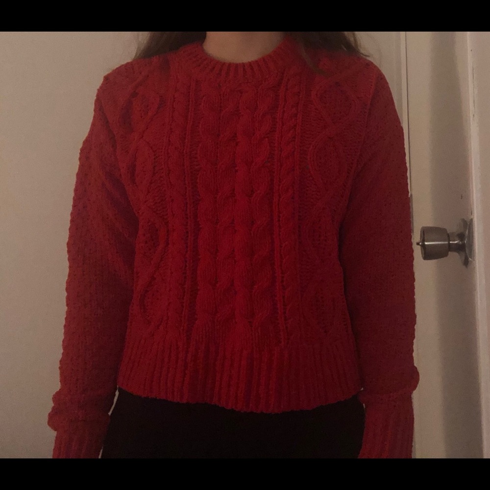 Garage red sweater